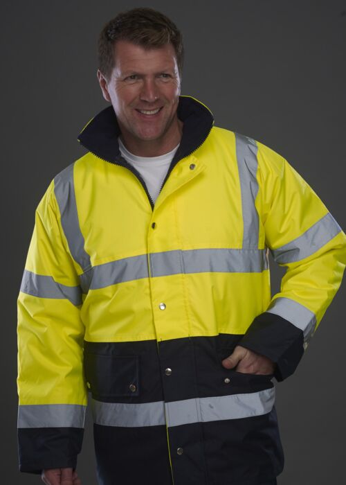Hi-Vis Two Tone Motorway Jacket Thumbnail