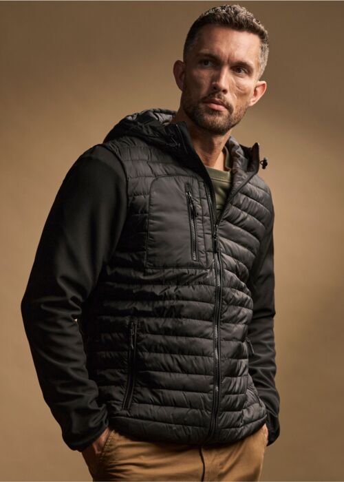 Men's Hooded Crossover Jacket Thumbnail