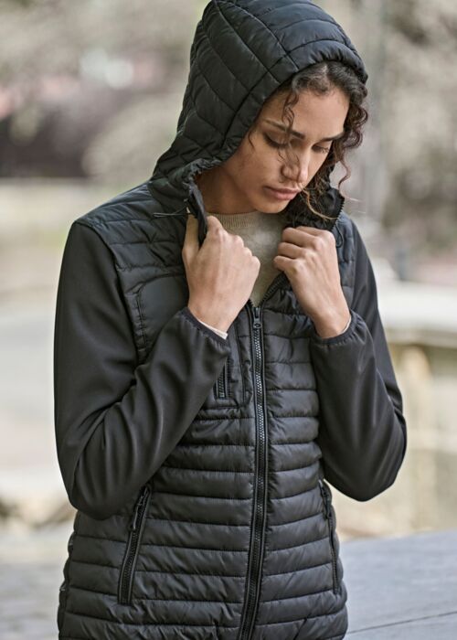 Ladies' Hooded Crossover Jacket Thumbnail