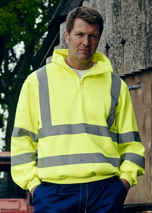 Hi-Vis 1/4 Zip Sweatshirt Thumbnail
