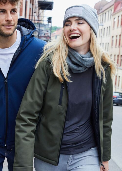 Ladies Padded Softshell Hoody Thumbnail