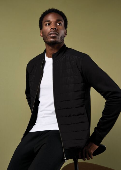 Quilted Full Zip Sweatshirt Thumbnail