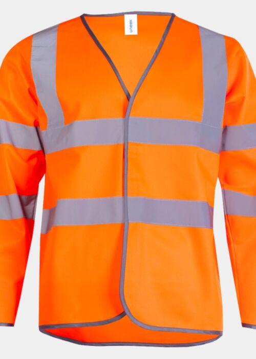Long Sleeve Hi Vis Safety Waistcoat Thumbnail