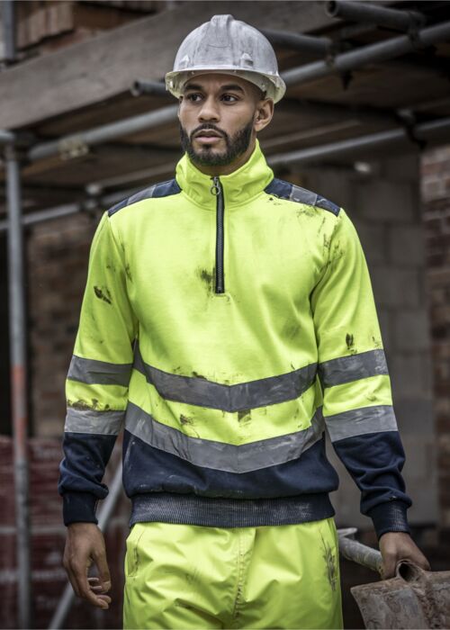 Pro Two Tone 1/4 Zip Sweat Top Thumbnail