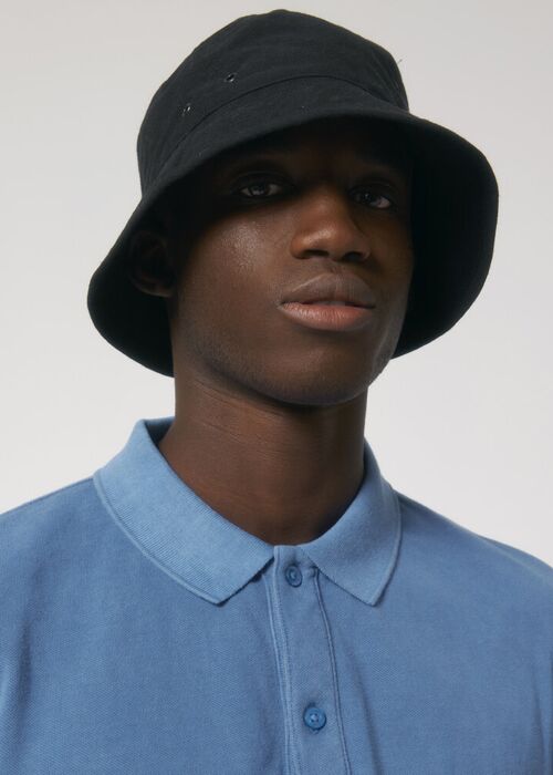 Bucket hat with metal eyelets (STAU893) Thumbnail