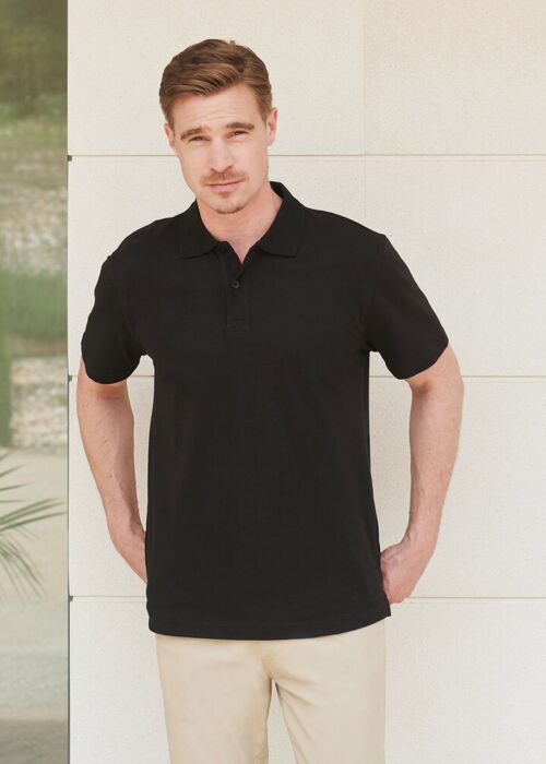 Stretch piqué polo shirt Thumbnail