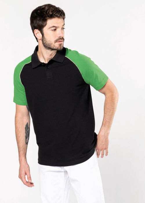 Polo baseball contrast polo shirt Thumbnail