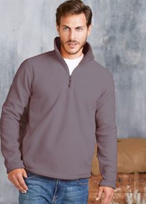 Enzo zip neck microfleece jacket Thumbnail