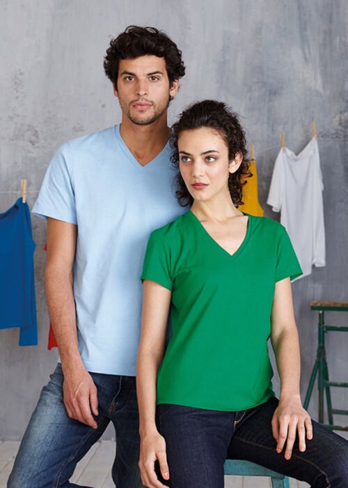 Ladies' short-sleeved V-neck T-shirt Thumbnail
