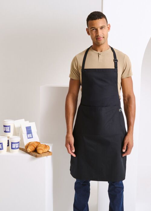 Cotton bib apron, organic and Fairtrade certified Thumbnail