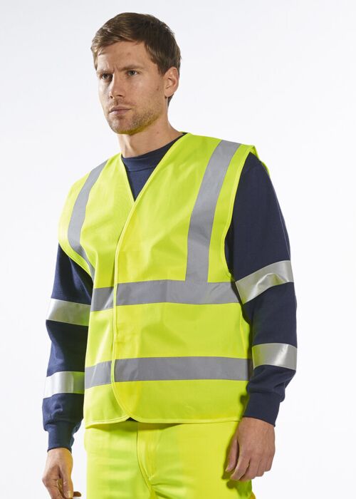 Hi-vis two-band-and-brace vest (C470) Thumbnail
