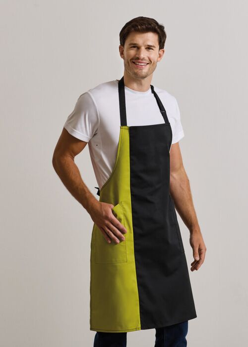 Contrast bib apron Thumbnail