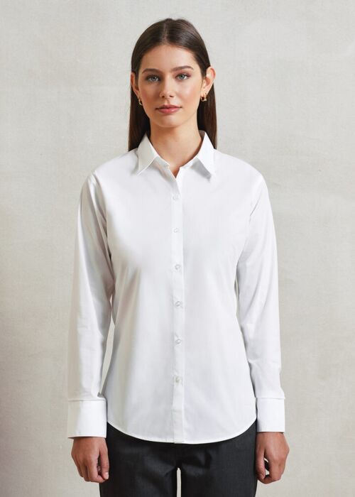 Women's supreme poplin long sleeve shirt Thumbnail