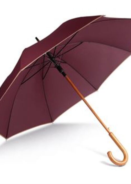 Auto open wooden umbrella Thumbnail