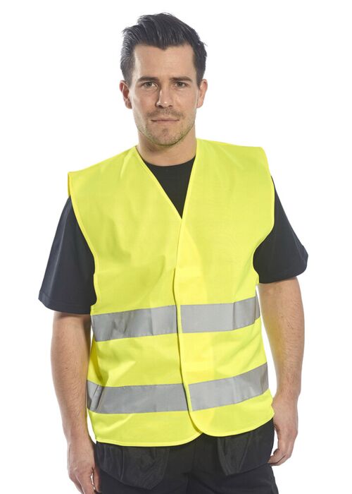 Hi-vis two-band vest (C474) Thumbnail