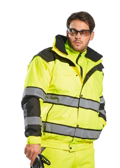 Hi-vis classic bomber jacket (C466) Thumbnail