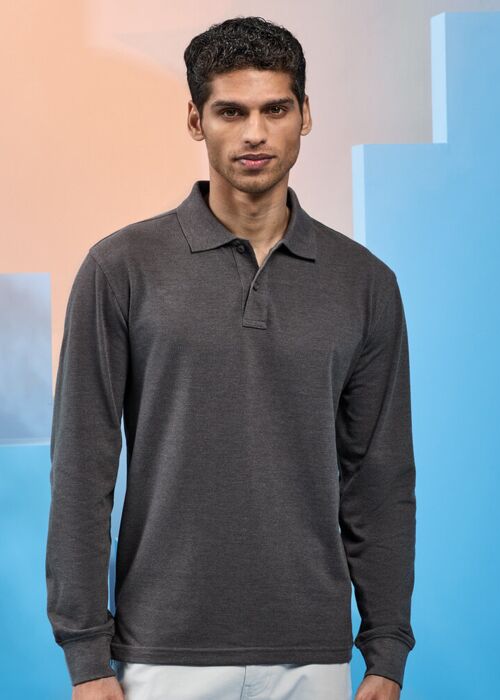 Men's classic fit long sleeved polo Thumbnail
