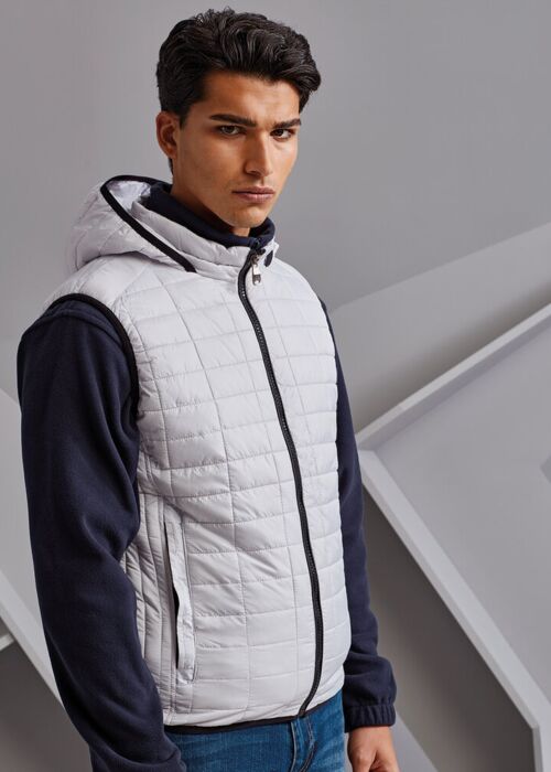 Honeycomb hooded gilet Thumbnail