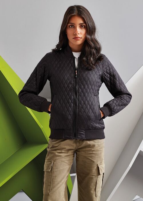 Women's quilted flight jacket Thumbnail
