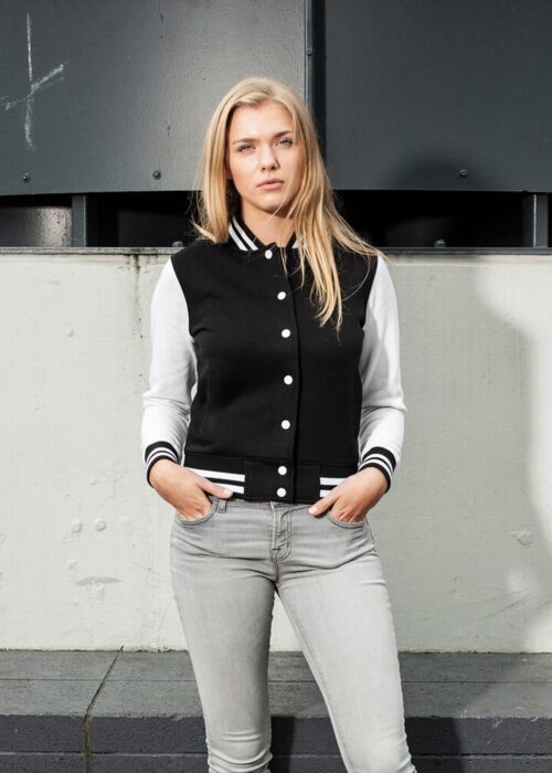 Women's sweat college jacket Thumbnail
