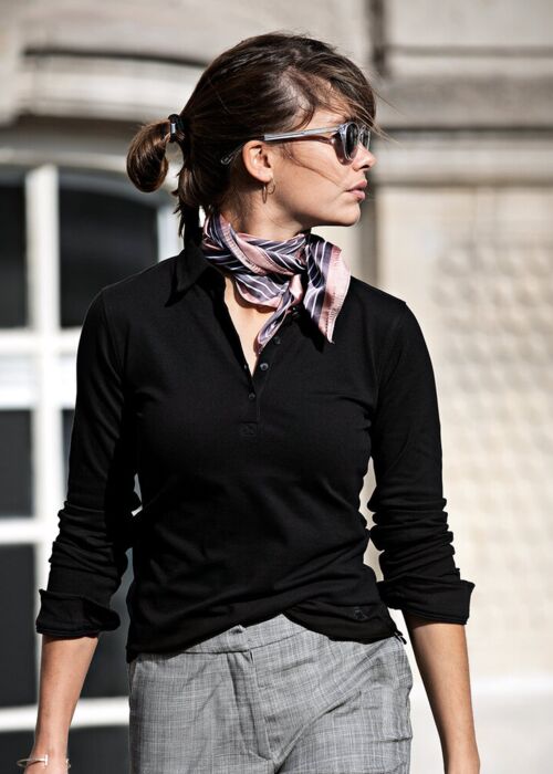 Women’s Carlington – deluxe long sleeve polo Thumbnail