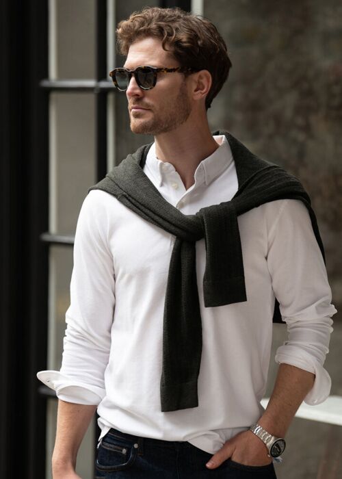 Carlington – deluxe long sleeve polo Thumbnail