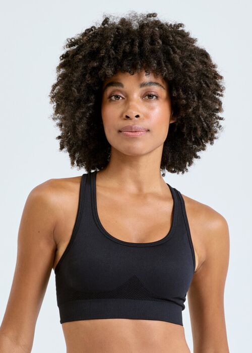 "Tridri® seamless "3D fit" multi-sport sculpt solid colour bra" Thumbnail
