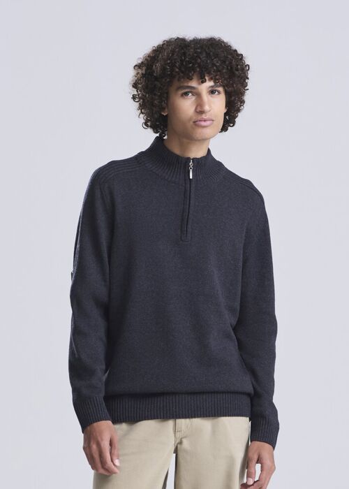Wakhan ¼ regen zip knit sweater Thumbnail