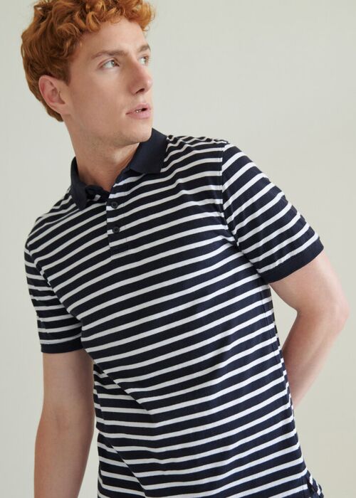 Striped Jersey polo shirt Thumbnail