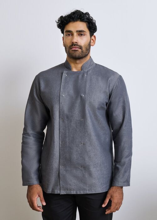 Denim chef's jacket Thumbnail