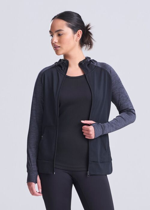 Women's cool contrast zoodie Thumbnail