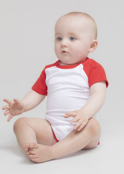 Essential short-sleeved baseball bodysuit Thumbnail