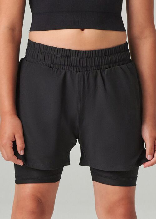 Kids double-layer sports shorts Thumbnail