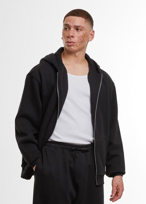 Loose-fit zip hoodie Thumbnail