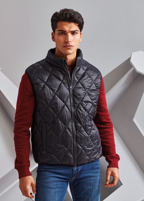 Diamond pane padded gilet Thumbnail
