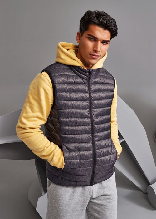 Melange padded gilet Thumbnail