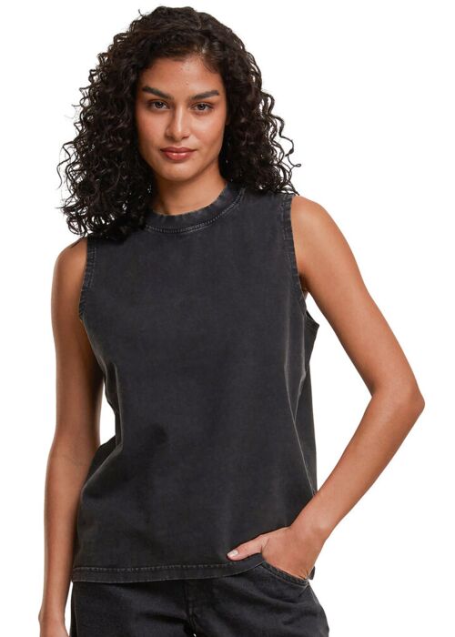 Women’s vintage washed sleeveless tee Thumbnail