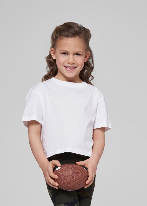 Girls cropped Jersey tee Thumbnail