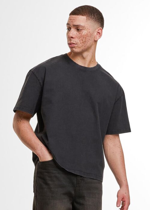 Vintage cropped heavy oversized tee Thumbnail