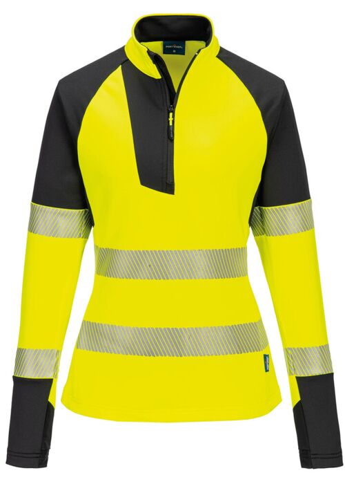 Women’s PW3 Hi-vis ¼-zip sweatshirt (T173) Thumbnail