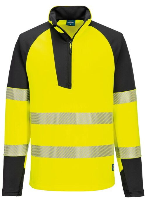 PW3 Hi-vis ¼-zip sweatshirt (T172) Thumbnail