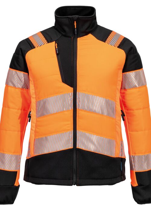 Women’s PW3 Hi-vis hybrid baffle jacket (T171) Thumbnail