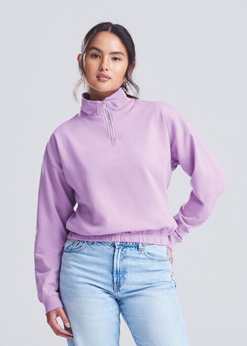 Women's cropped ¼-zip sweat Thumbnail