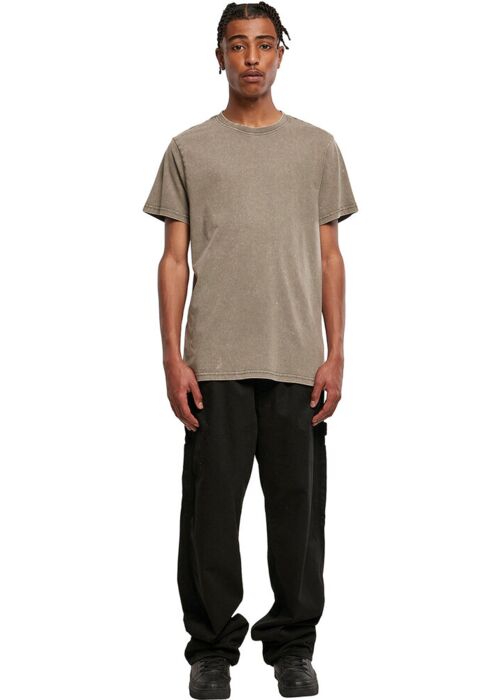 Acid washed round neck tee Thumbnail