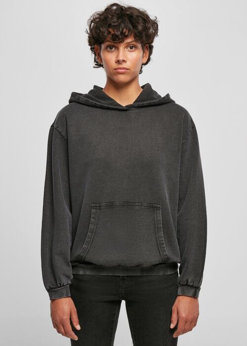 Women's acid washed oversized hoodie Thumbnail