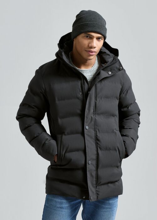 Recycled bonded longline padded jacket Thumbnail