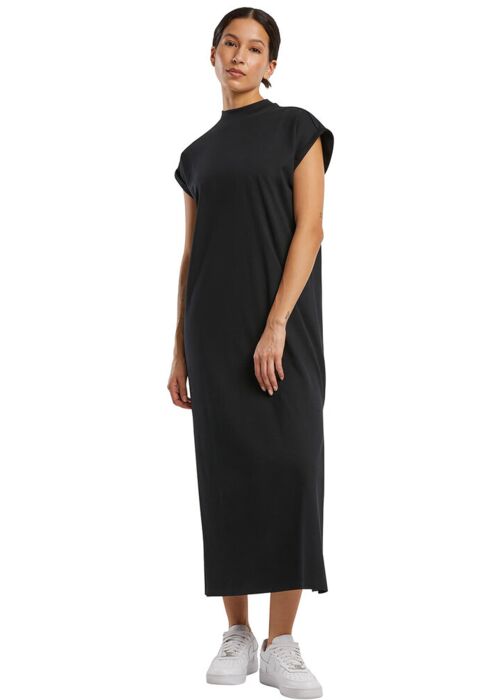 Women’s long extended shoulder dress Thumbnail