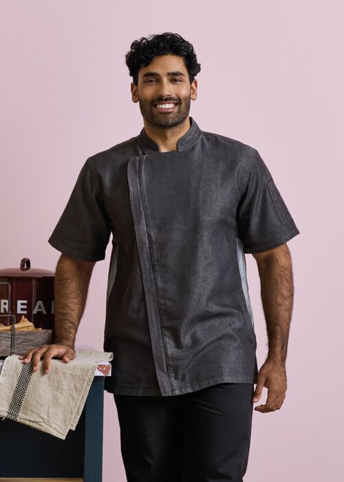 Chef's zip-close short sleeve jacket Thumbnail