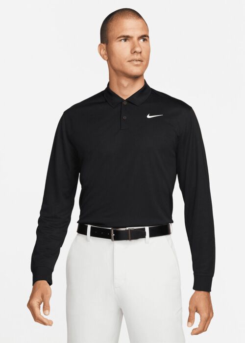 Nike Dri-FIT Victory solid long sleeve polo Thumbnail