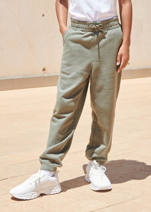 Kids sustainable fashion cuffed joggers Thumbnail